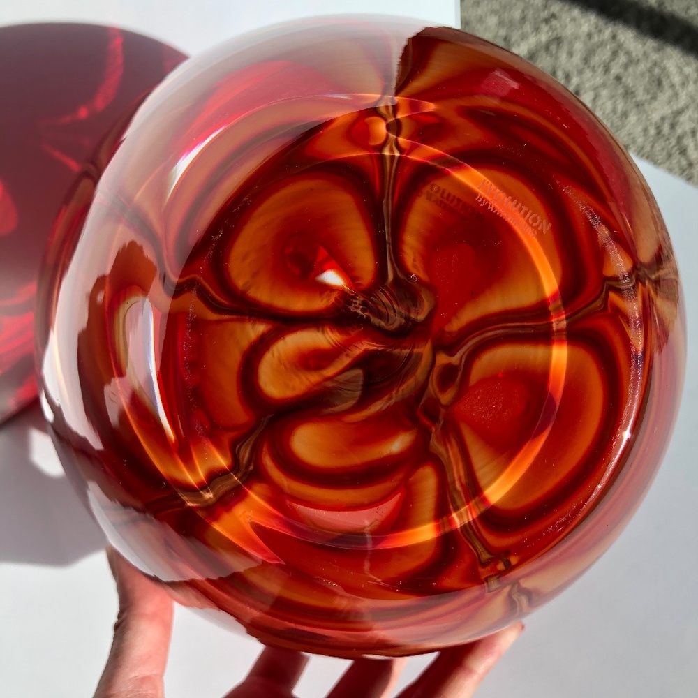 Waterford Crystal - Evolution by Waterford Red Crystal Art Glass vase - Picture 6 of 7